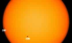 Sonnenaktivität auf ein niedriges Niveau zurückgegangen 7 Sonnenflecken