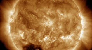 Koronales loch am Sonnensüdpol